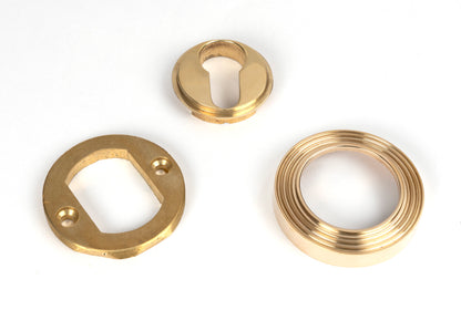 ESCUTCHEON ROUND EURO CNC BEEHIVE 53x8 PBR - 50594 by MARCHES (ANVIL) ARCHITECTURAL HARDWARE