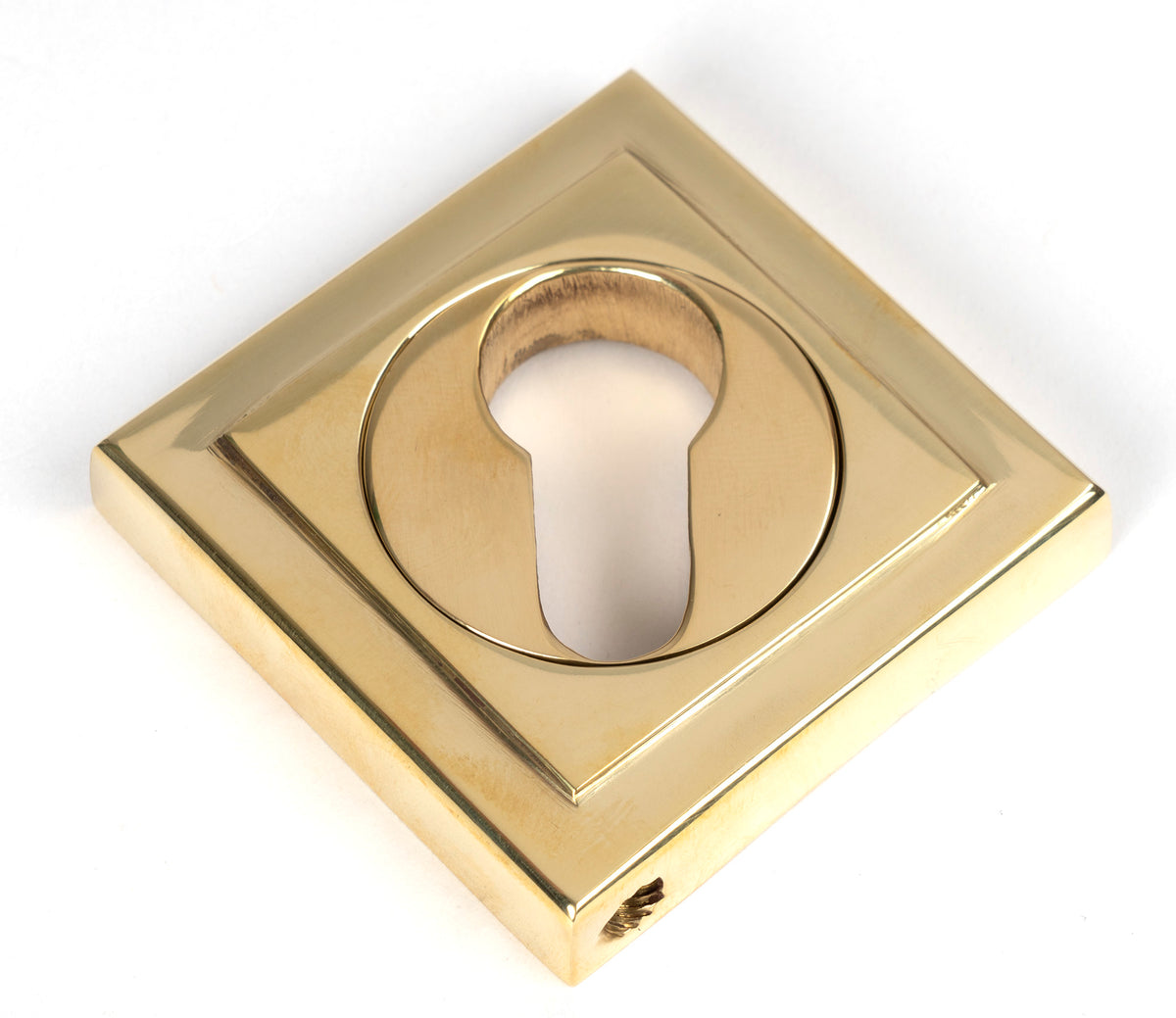 ESCUTCHEON ROUND EURO CNC SQUARE 53x53x8 PBR - 50595 by MARCHES (ANVIL) ARCHITECTURAL HARDWARE