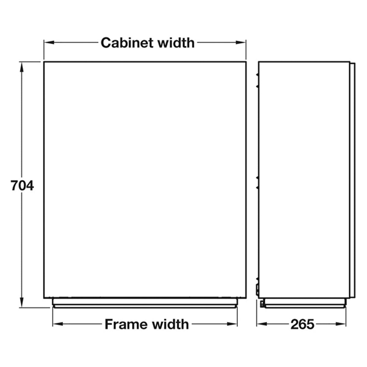 VERTIINSIDE ADJ SHELF 80KG 600