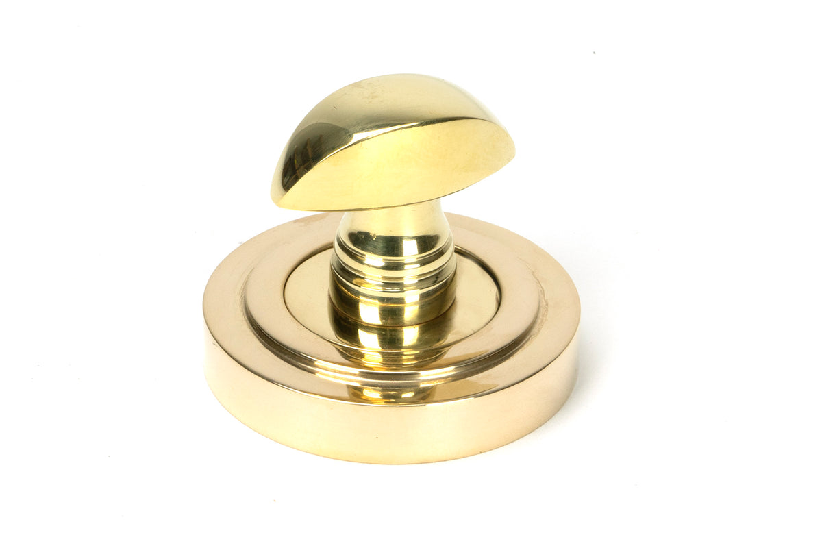 THUMBTURN SET ROUND CNC ART DECO 53x45 PBR - 50751 by MARCHES (ANVIL) ARCHITECTURAL HARDWARE