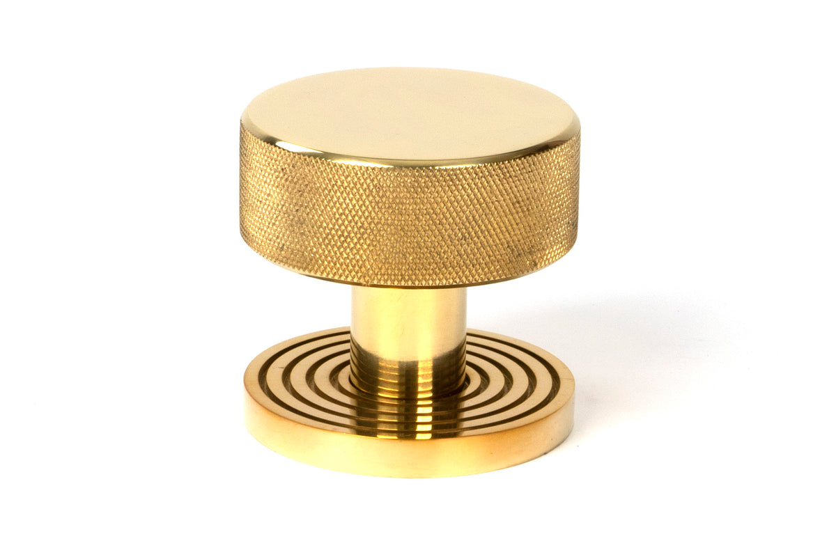 BROMPTON MORTICE/RIM KNOB BEEHIVE 63x54x22 PBR - 50837 by MARCHES (ANVIL) ARCHITECTURAL HARDWARE