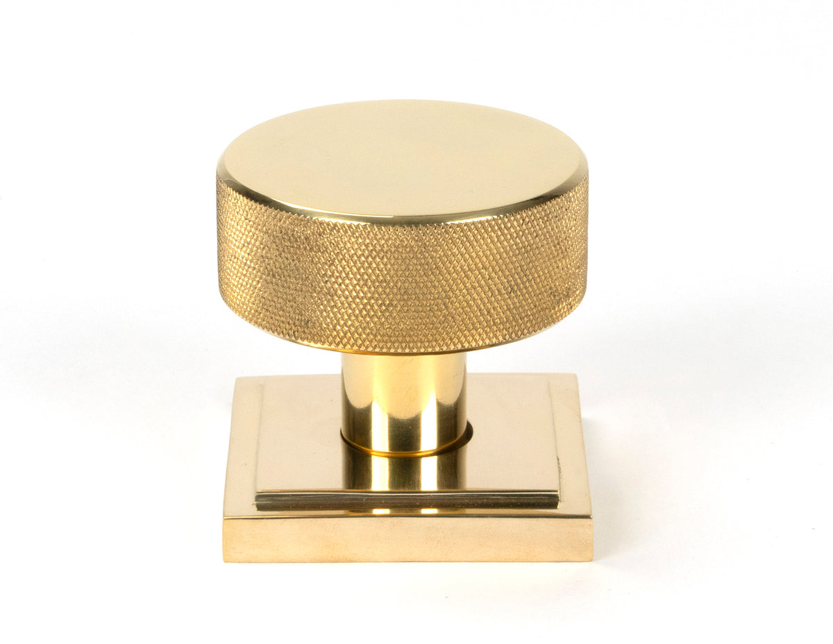 BROMPTON MORTICE/RIM KNOB SQUARE 63x54x22 PBR - 50838 by MARCHES (ANVIL) ARCHITECTURAL HARDWARE