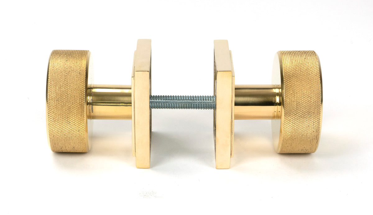 BROMPTON MORTICE/RIM KNOB SQUARE 63x54x22 PBR - 50838 by MARCHES (ANVIL) ARCHITECTURAL HARDWARE