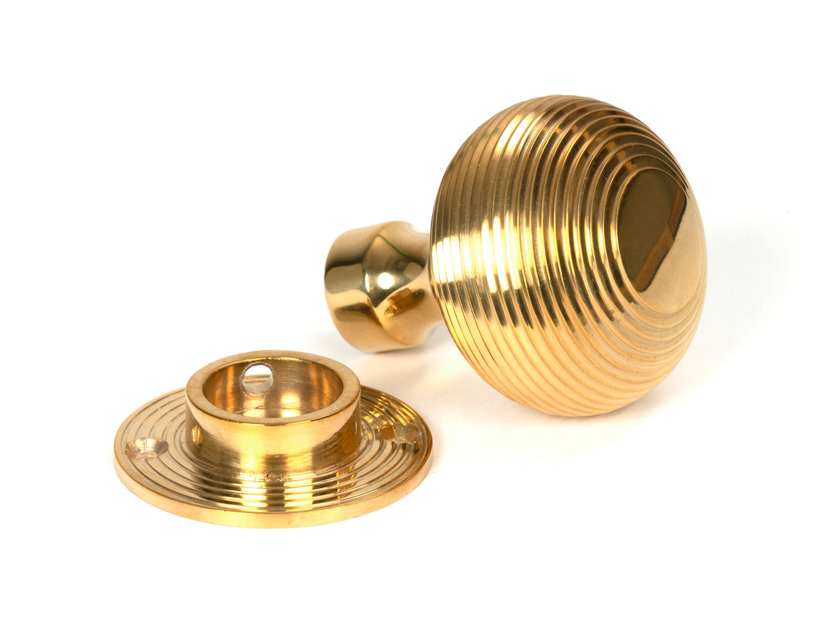 HEAVY BEEHIVE MORTICE/RIM KNOB 50x64x51 PBR - 50840 by MARCHES (ANVIL) ARCHITECTURAL HARDWARE
