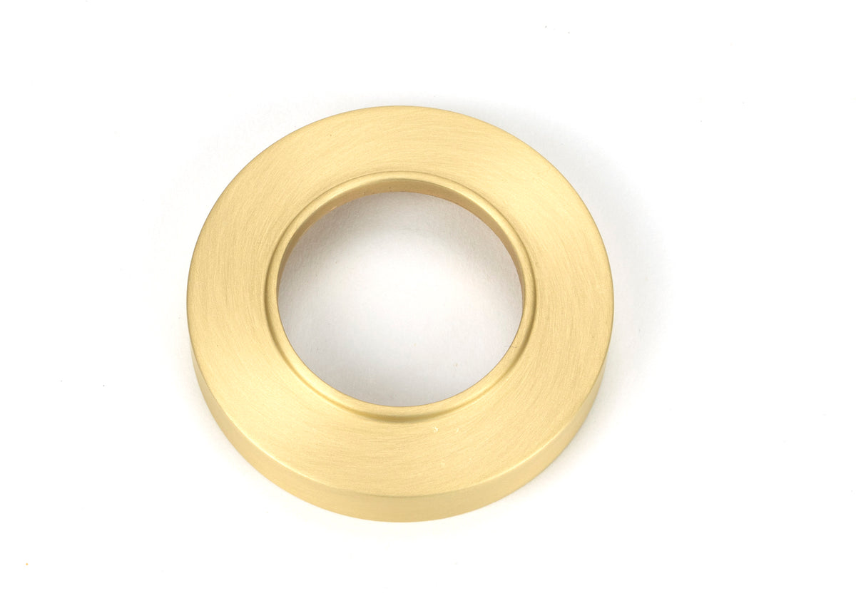 NEWBURY LEVER HANDLE+ROSE SPRUNG PLAIN 53x126x64 SBR - 50853 by MARCHES (ANVIL) ARCHITECTURAL HARDWARE