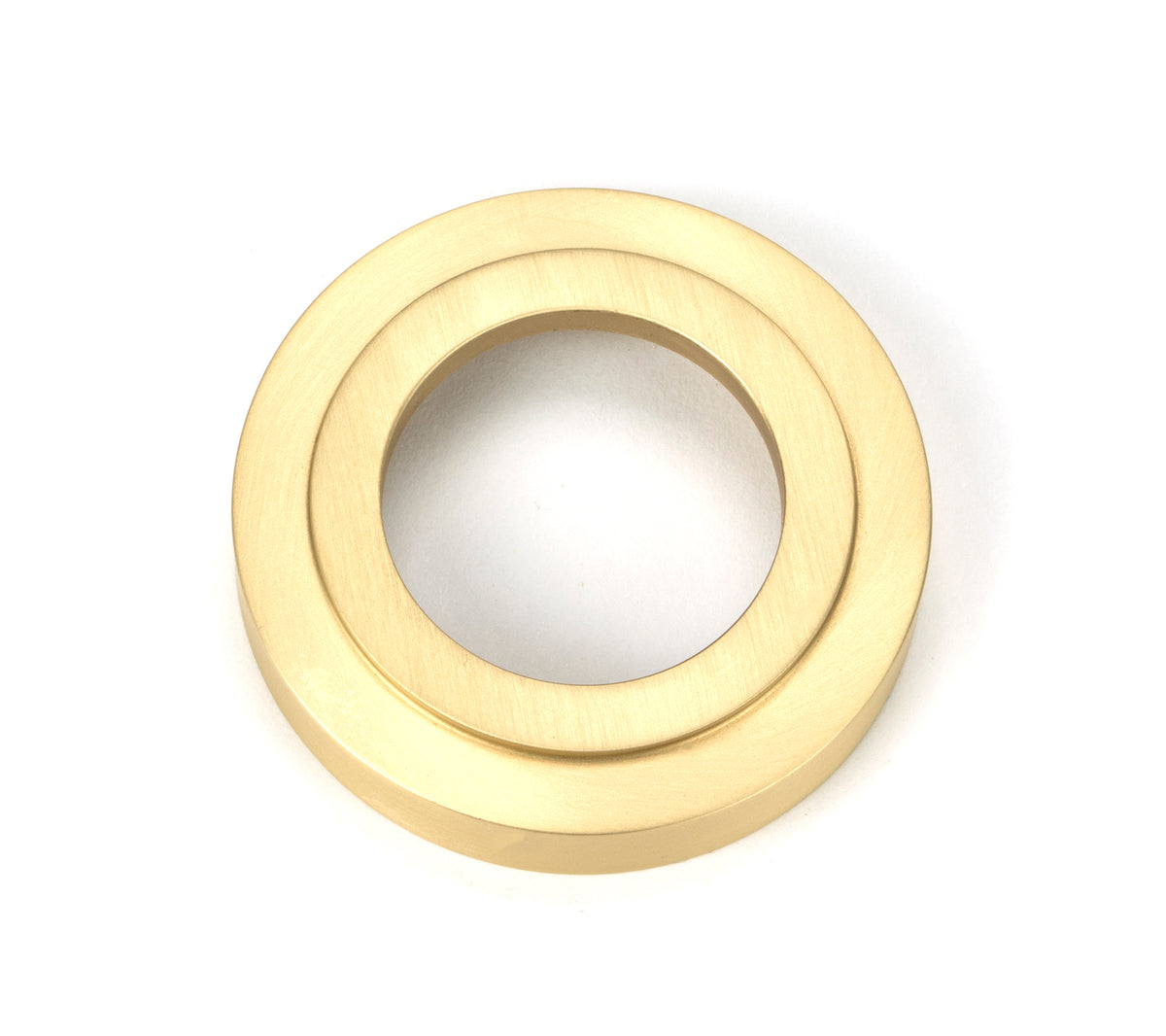 NEWBURY LEVER HANDLE+ROSE SPRUNG ART DECO 53x126x64 SBR - 50854 by MARCHES (ANVIL) ARCHITECTURAL HARDWARE