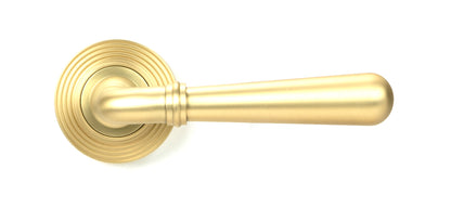 NEWBURY LEVER HANDLE+ROSE SPRUNG BEEHIVE 53x126x64 SBR - 50855 by MARCHES (ANVIL) ARCHITECTURAL HARDWARE