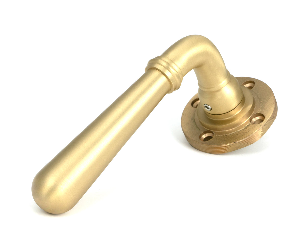 Satin Brass Newbury Lever on Rose S - 50858 by MARCHES (ANVIL) ARCHITECTURAL HARDWARE