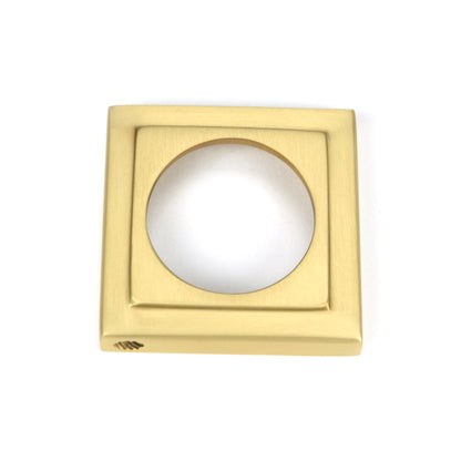 Satin Brass Round Escutcheon (Squar - 50875 by MARCHES (ANVIL) ARCHITECTURAL HARDWARE