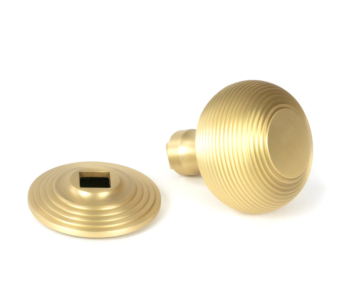 BEEHIVE CENTRE DOOR KNOB 80x96x80 SBR - 50887 by MARCHES (ANVIL) ARCHITECTURAL HARDWARE