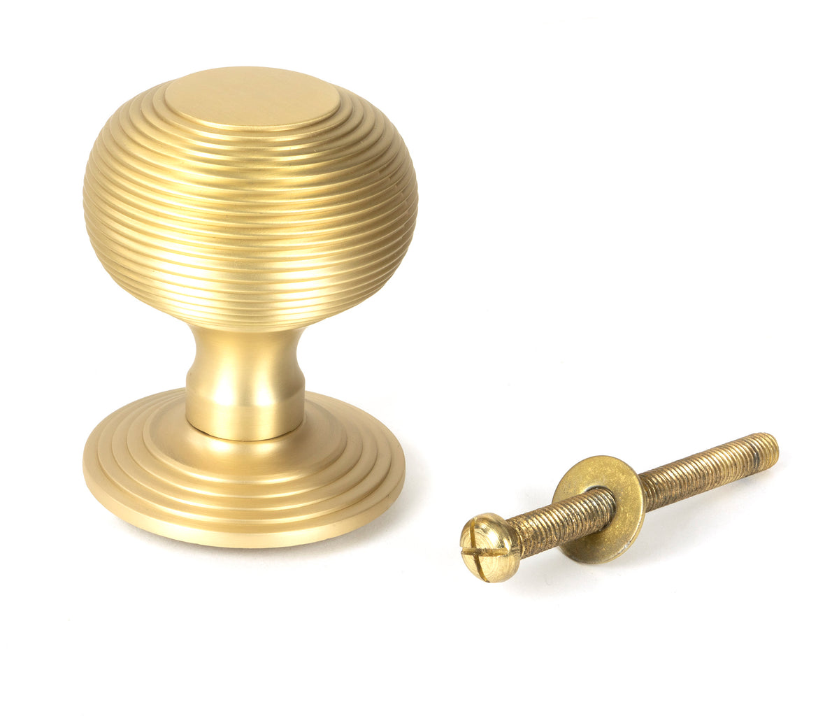 BEEHIVE CENTRE DOOR KNOB 80x96x80 SBR - 50887 by MARCHES (ANVIL) ARCHITECTURAL HARDWARE