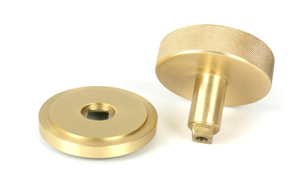 BROMPTON CENTRE DOOR KNOB ART DECO 90x70 SBR - 50894 by MARCHES (ANVIL) ARCHITECTURAL HARDWARE