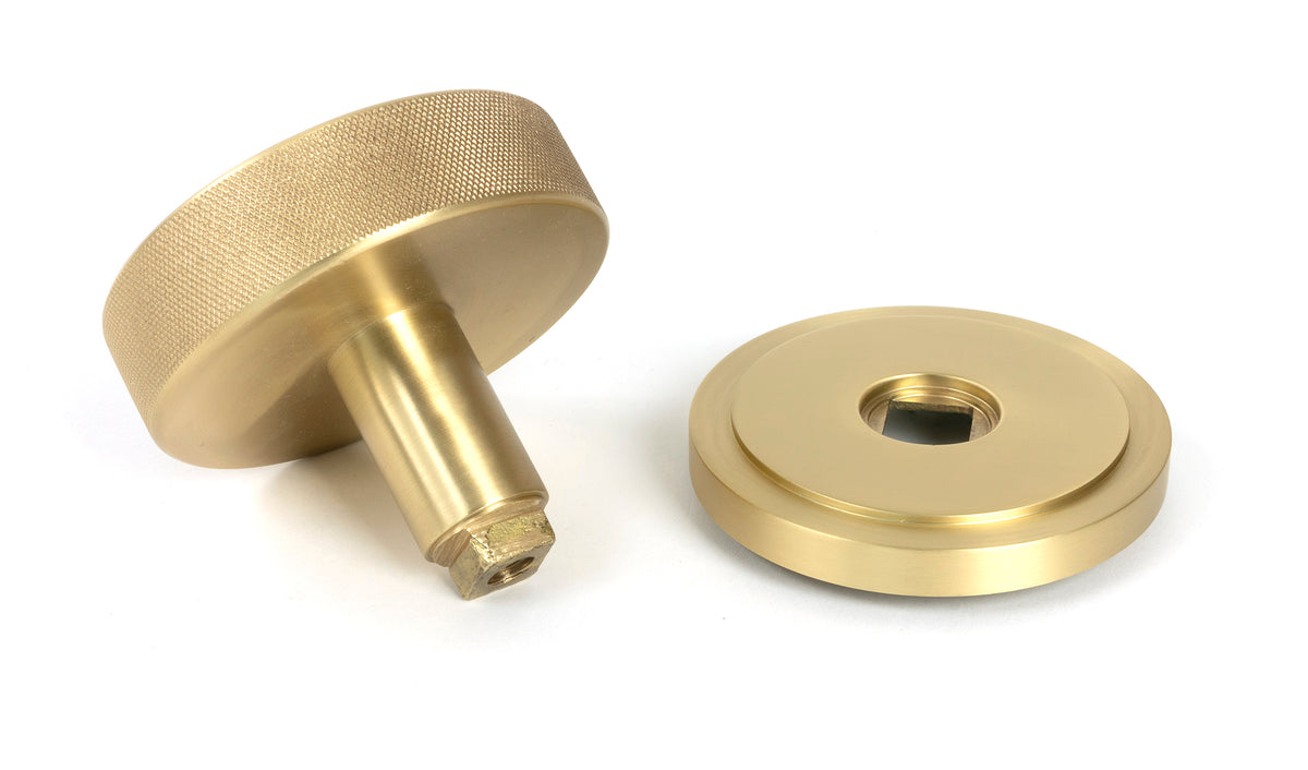 BROMPTON CENTRE DOOR KNOB ART DECO 90x70 SBR - 50894 by MARCHES (ANVIL) ARCHITECTURAL HARDWARE