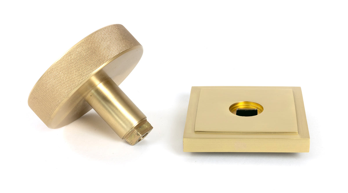 BROMPTON CENTRE DOOR KNOB SQUARE 90x70 SBR - 50896 by MARCHES (ANVIL) ARCHITECTURAL HARDWARE