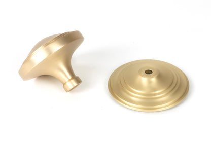 ART DECO CENTRE DOOR KNOB 81x78x90 SBR - 50897 by MARCHES (ANVIL) ARCHITECTURAL HARDWARE