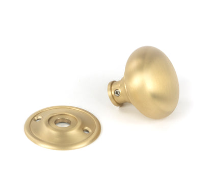 Satin Brass Mushroom Mortice/Rim Kn - 50901 by MARCHES (ANVIL) ARCHITECTURAL HARDWARE