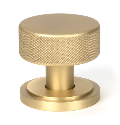 BROMPTON MORTICE/RIM KNOB ART DECO 63x54x22 SBR - 50909 by MARCHES (ANVIL) ARCHITECTURAL HARDWARE