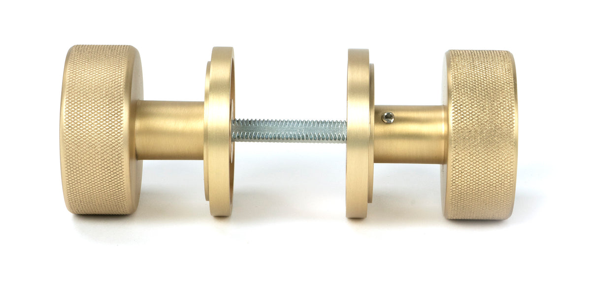 BROMPTON MORTICE/RIM KNOB ART DECO 63x54x22 SBR - 50909 by MARCHES (ANVIL) ARCHITECTURAL HARDWARE
