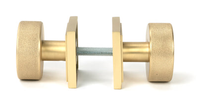 BROMPTON MORTICE/RIM KNOB SQUARE 63x54x22 SBR - 50911 by MARCHES (ANVIL) ARCHITECTURAL HARDWARE