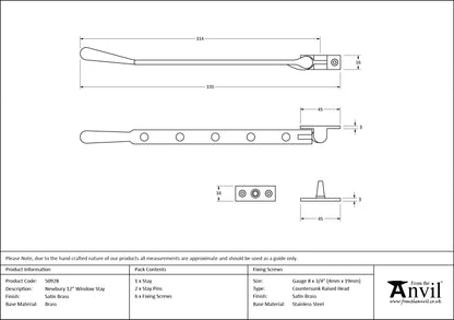 NEWBURY STAY 305 SBR - 50928 by MARCHES (ANVIL) ARCHITECTURAL HARDWARE