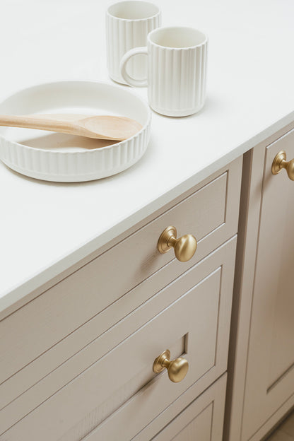 MUSHROOM CABINET KNOB 39x40 SBR - 50930 by MARCHES (ANVIL) ARCHITECTURAL HARDWARE
