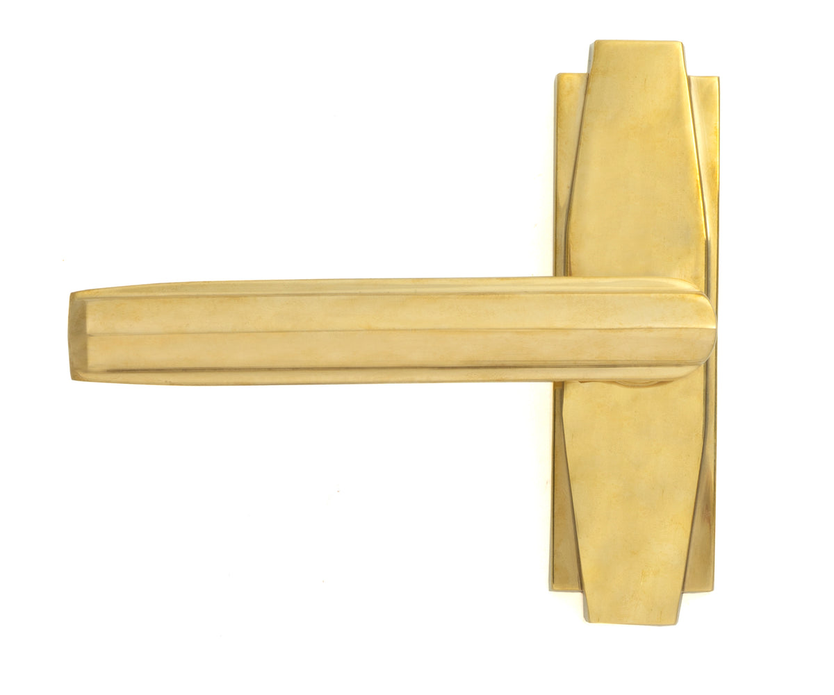 ADECO LEVER HANDLE 130 PBR - 51191 by MARCHES (ANVIL) ARCHITECTURAL HARDWARE