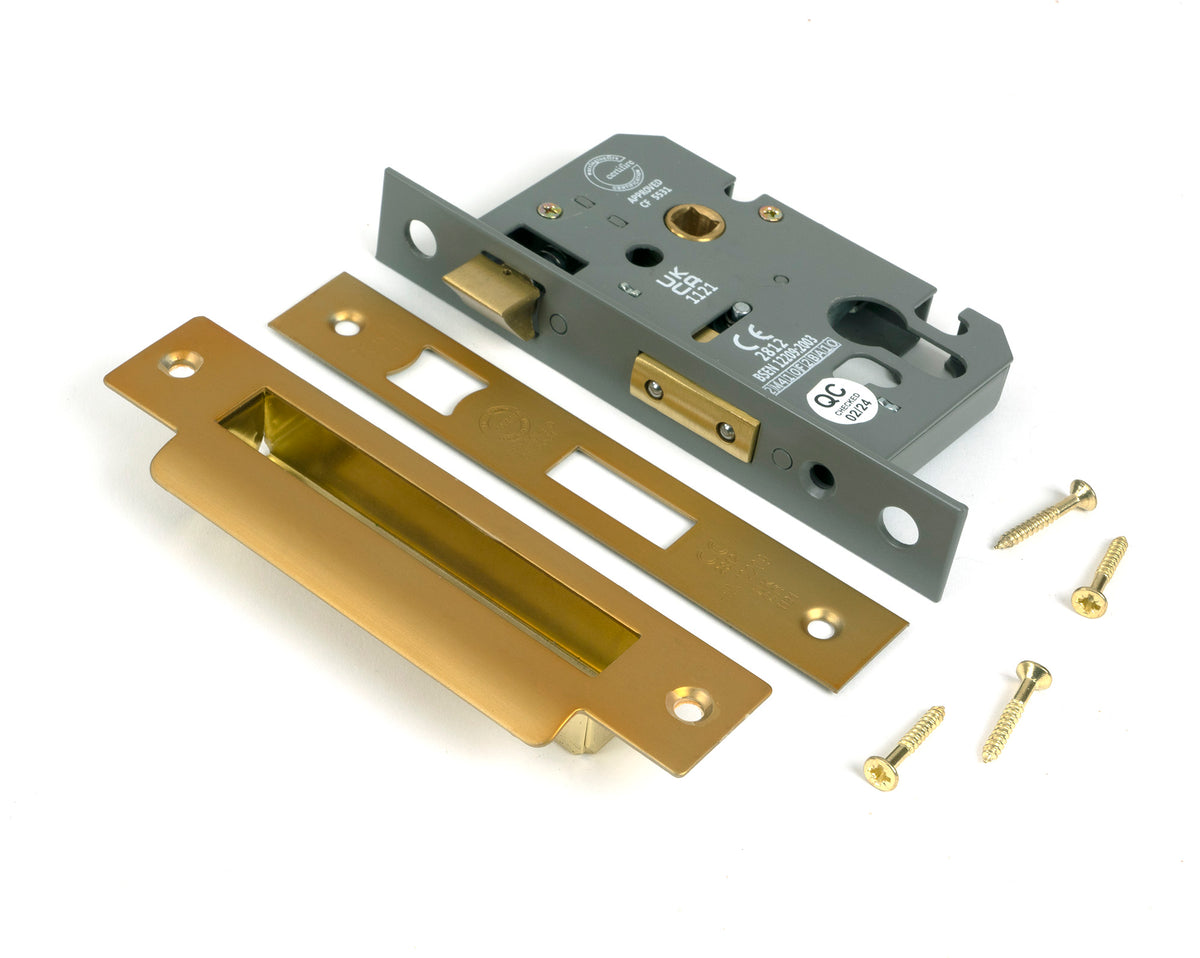 EURO SASH LOCK BS44 64 SBR - 51377 by MARCHES (ANVIL) ARCHITECTURAL HARDWARE