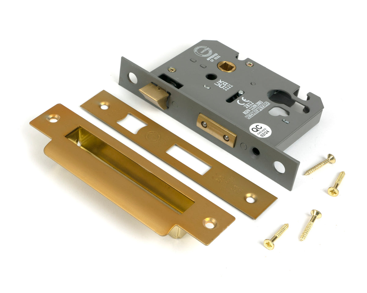 EURO SASH LOCK BS44 76 SBR - 51387 by MARCHES (ANVIL) ARCHITECTURAL HARDWARE