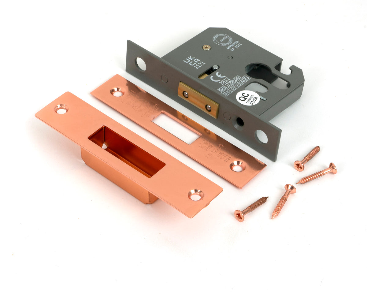 EURO DEAD LOCK BS BS44 64 PBZ - 51454 by MARCHES (ANVIL) ARCHITECTURAL HARDWARE
