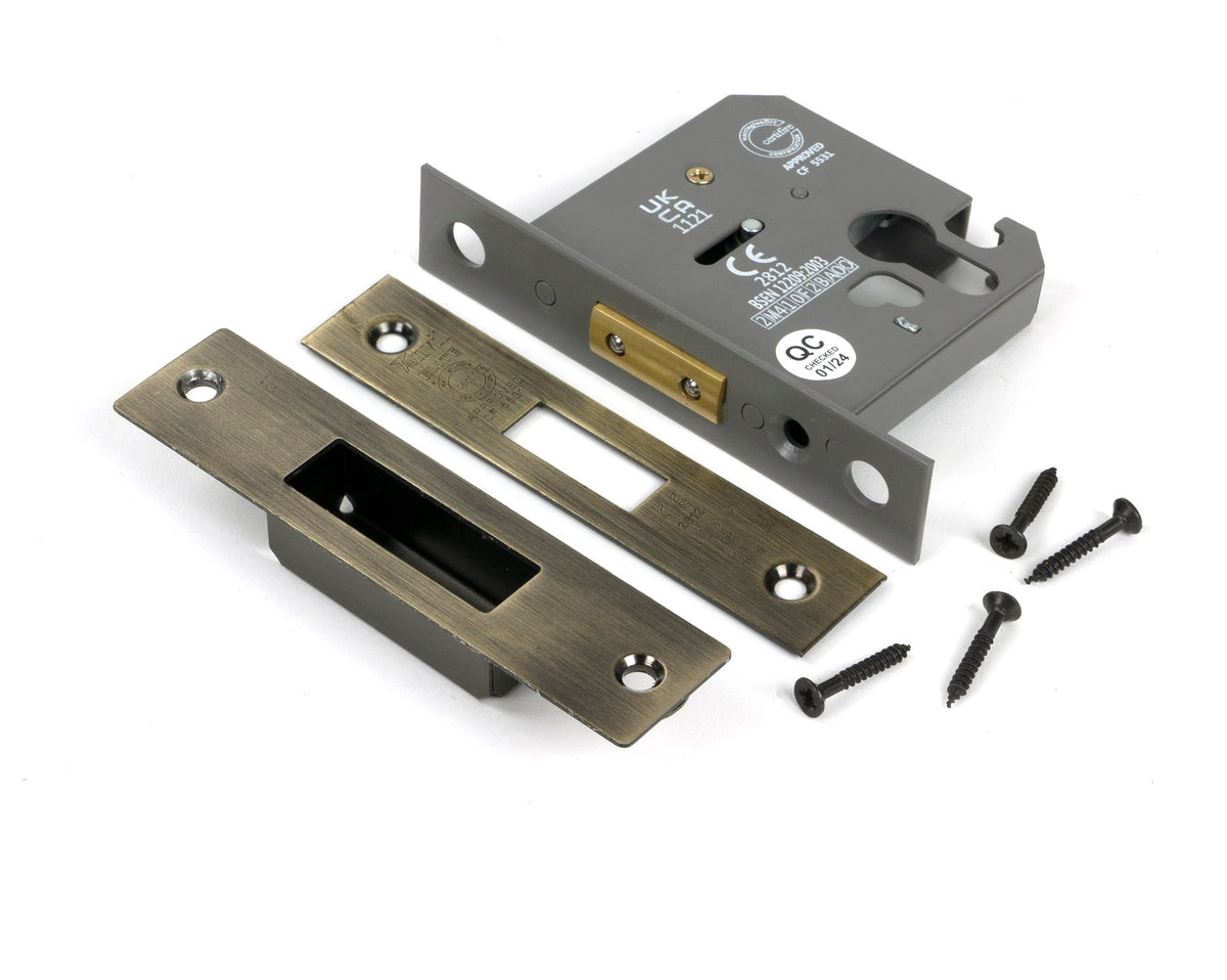 EURO DEAD LOCK BS BS56 76 AGBR - 51458 by MARCHES (ANVIL) ARCHITECTURAL HARDWARE