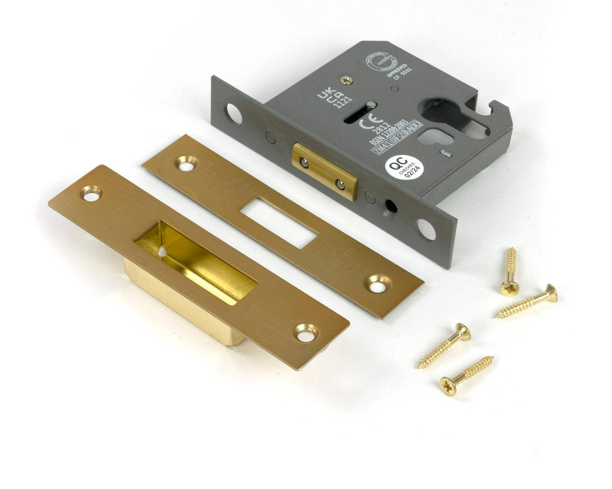EURO DEAD LOCK BS BS56 76 SBR - 51459 by MARCHES (ANVIL) ARCHITECTURAL HARDWARE