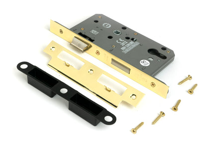 EURO DIN SASH LOCK BS60 72 PBR - 51800 by MARCHES (ANVIL) ARCHITECTURAL HARDWARE