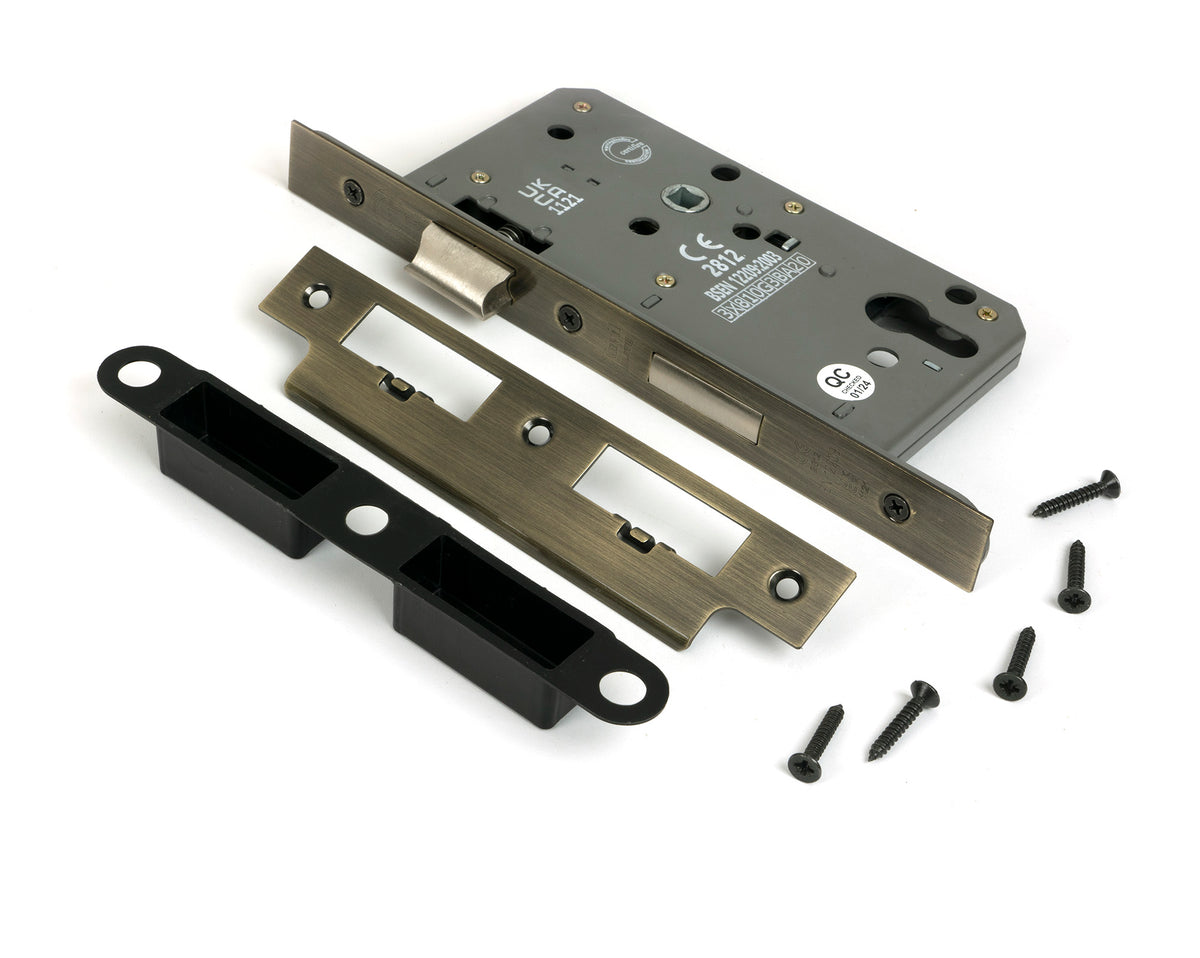 EURO DIN SASH LOCK BS60 72 AGBR - 51801 by MARCHES (ANVIL) ARCHITECTURAL HARDWARE