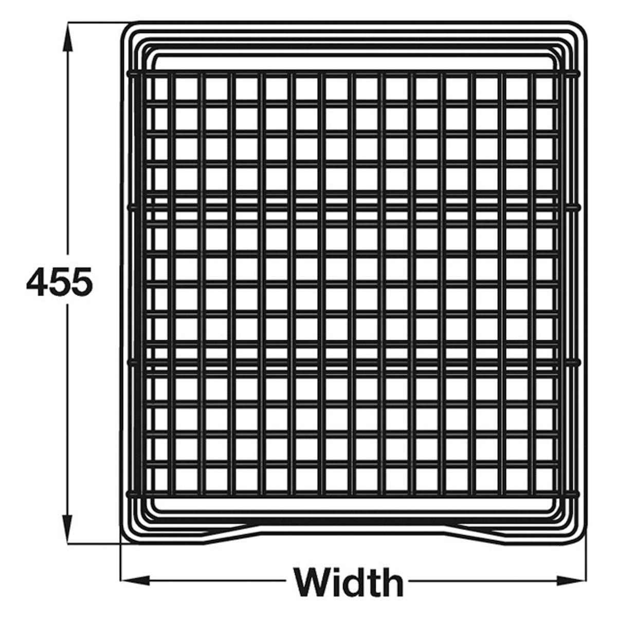 PULLOUT STORAGE MESH 500/400 PCP