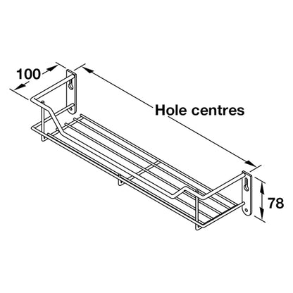 SPICE RACK LINEAR 1TIER 400x100 PCP