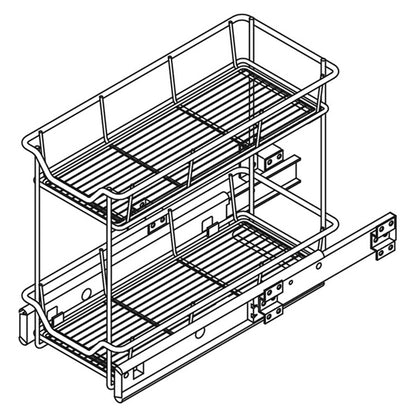 PULLOUT STORAGE 2TIER 300/200 PCP