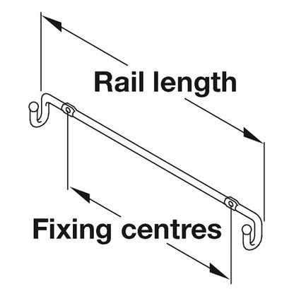 DOOR MOUNTING RAIL 160HC 215 ST/CP