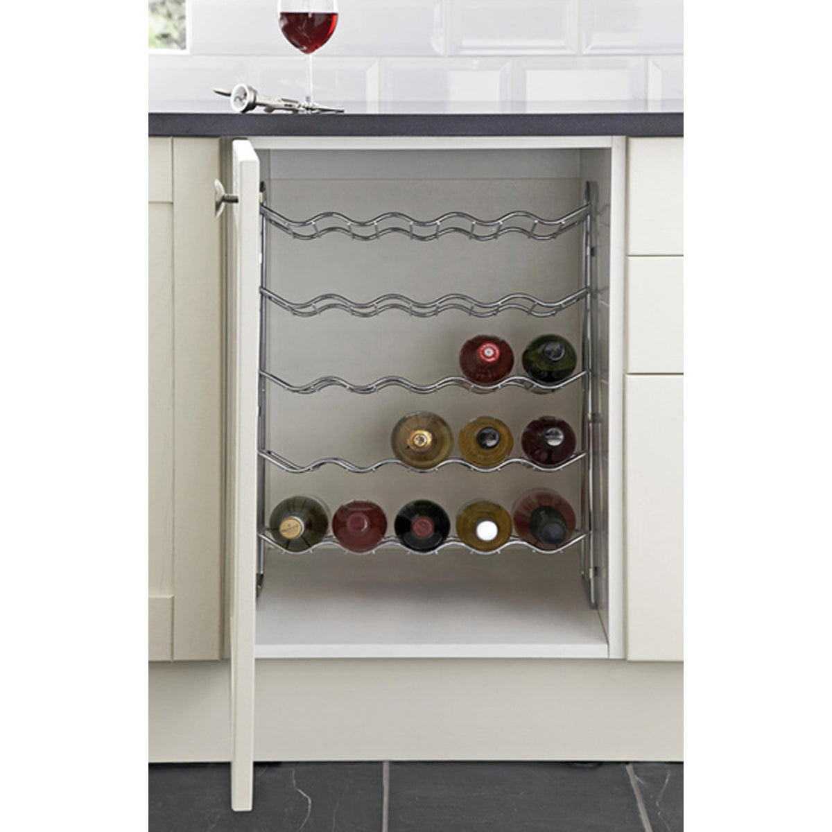 WINE RACK 256x195x630 ST/PCP
