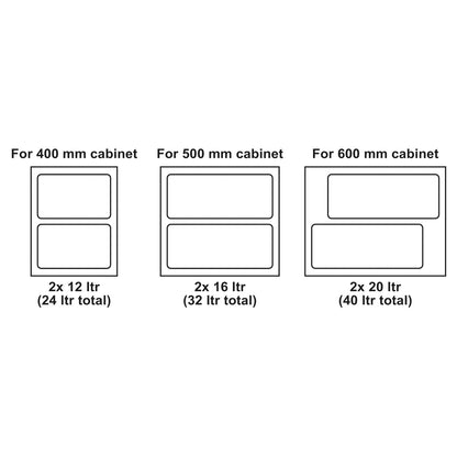 UTENSIO MAXI BIN FLEX COMPACT 332x400 2x12L