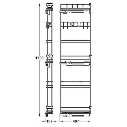 UTENSIO BROOM LARDER 1700 150 RH
