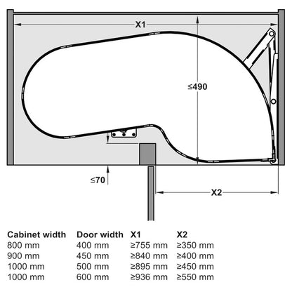 UTENSIO FOLD CORNER 639 FOLDED 400 LH