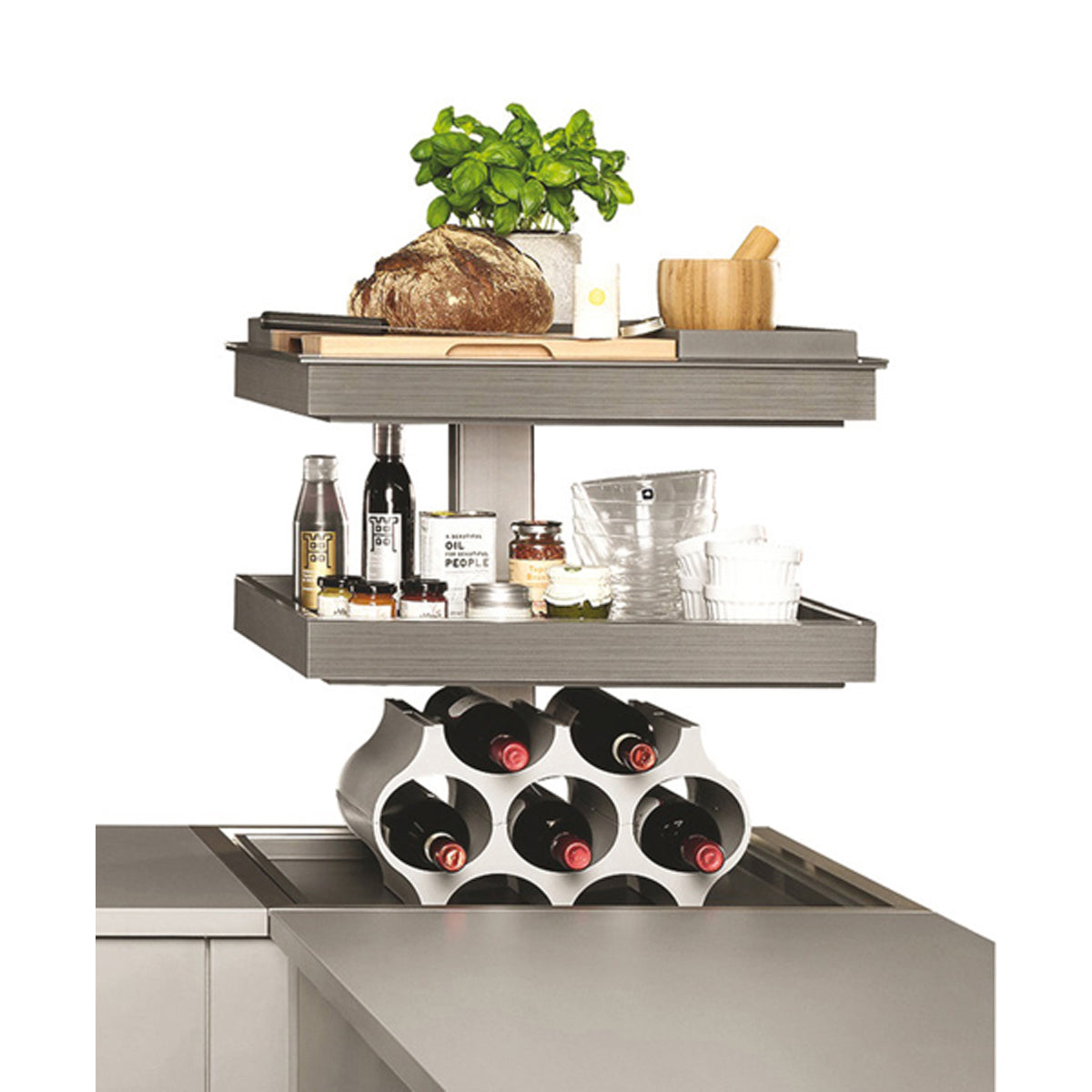 NINKA QANTO VERTICAL 3TRAY DGY