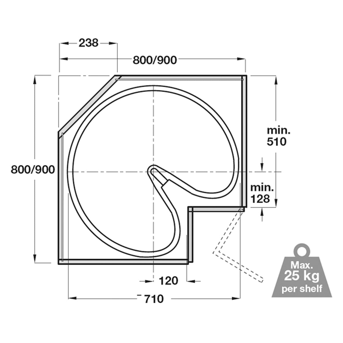 PROARC ¾ CAROUSEL 800/900 PL/GRY