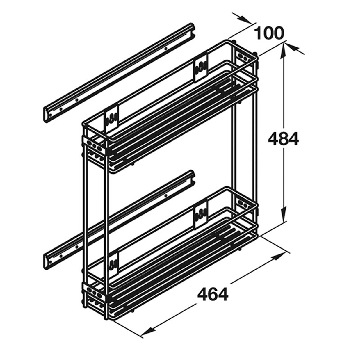 STORAGE PULLOUT UNIT 484 PCP