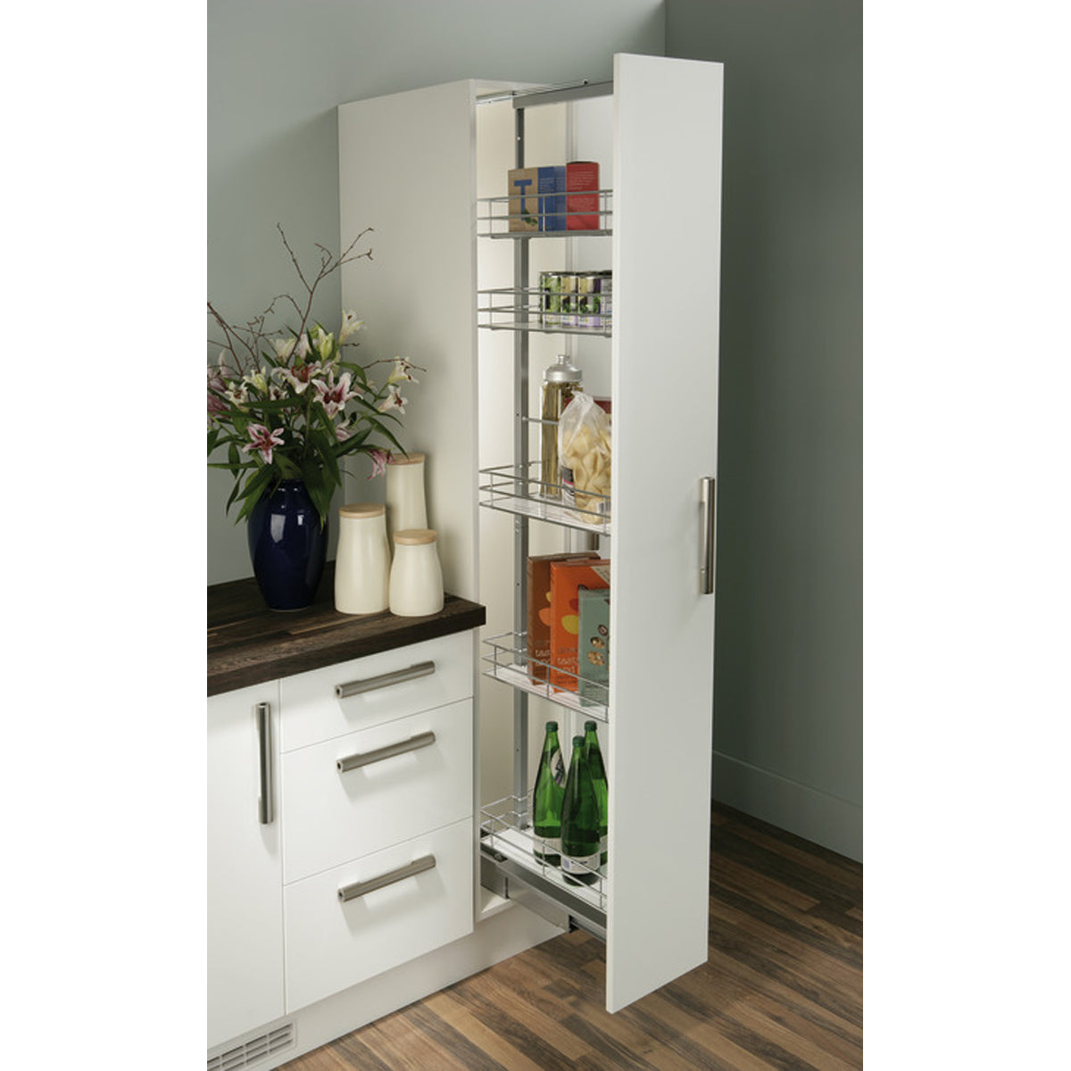 LARDER UNIT 300x1700-1950 ST/SLV
