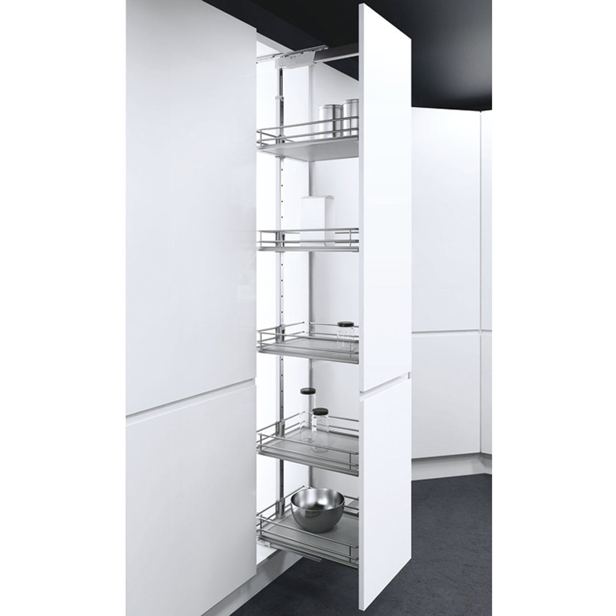 VS TAL LARDER 300x1450-1700 PRM GRY by HAFELE UK LTD