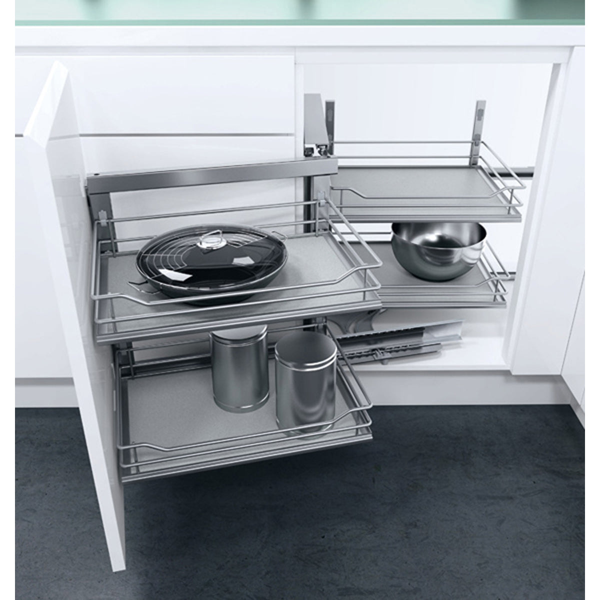 WARI CORNER SWING RH 900/1000 GRY