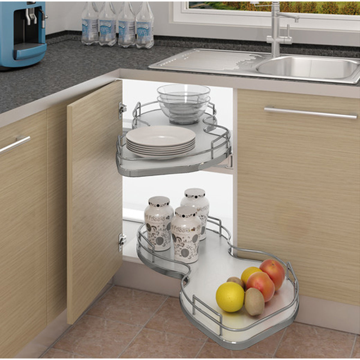 NUVOLA CORNER RH 400x0800 WHI/PCP