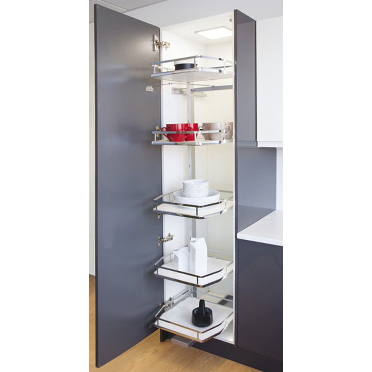 SWING OUT LARDER FE 600x1750 WHI