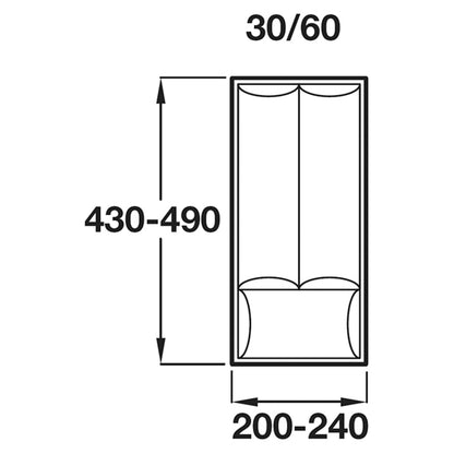 CUTLEY INSERT 30/60 440-490 PL/SIL